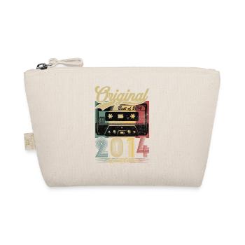 Vintage Anniversary 2014 Retro Cassette - Organic Pouch - nature - Front