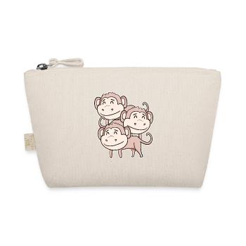 Singe mignon - Motif de singe - Trousse biologique - nature - Devant