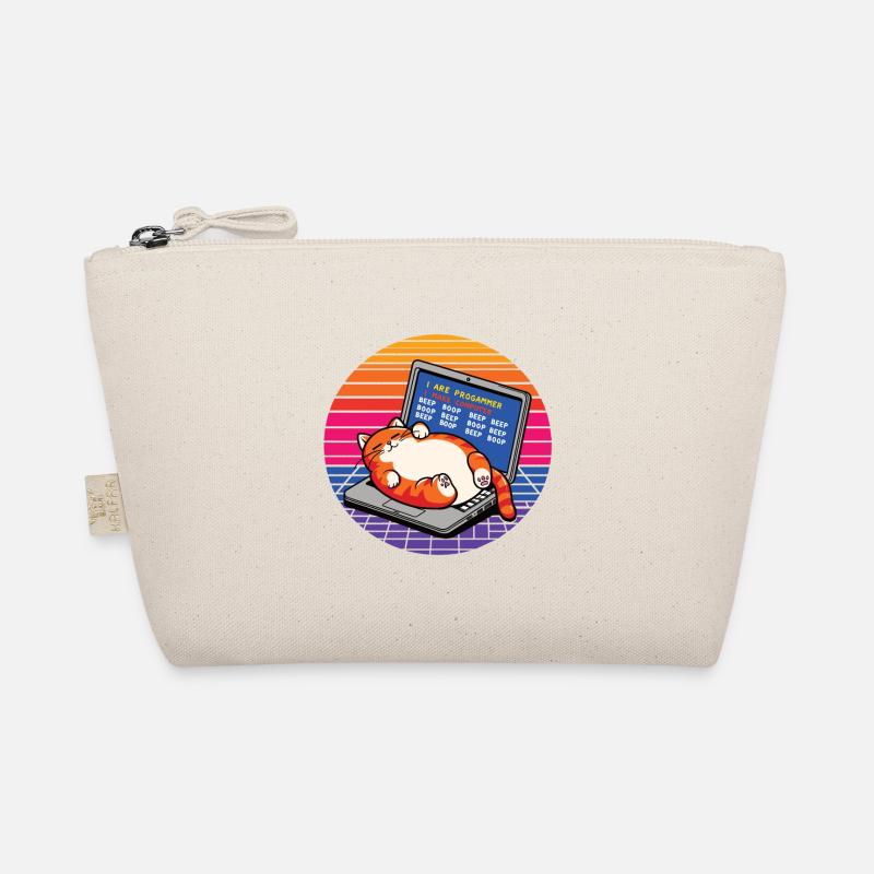 I are programmer, fat sleeping cat Organic Pouch