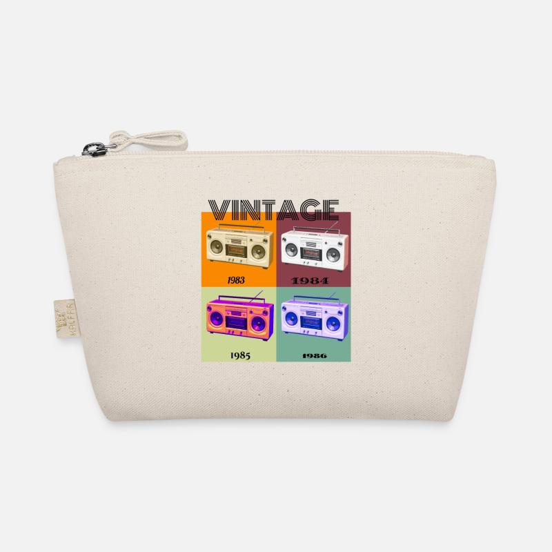 Radio Cassette Player, Retro Organic Pouch