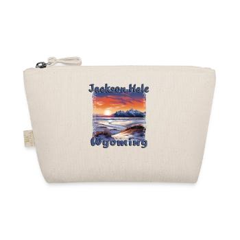Jackson Hole Wyoming Ski Resort Ski Vacation - Organic Pouch - nature - Front