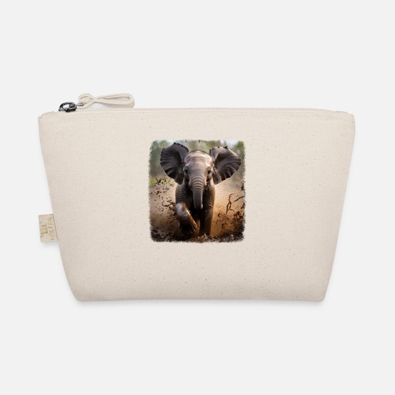 Elefanten realistic Elefant Bio-Täschchen