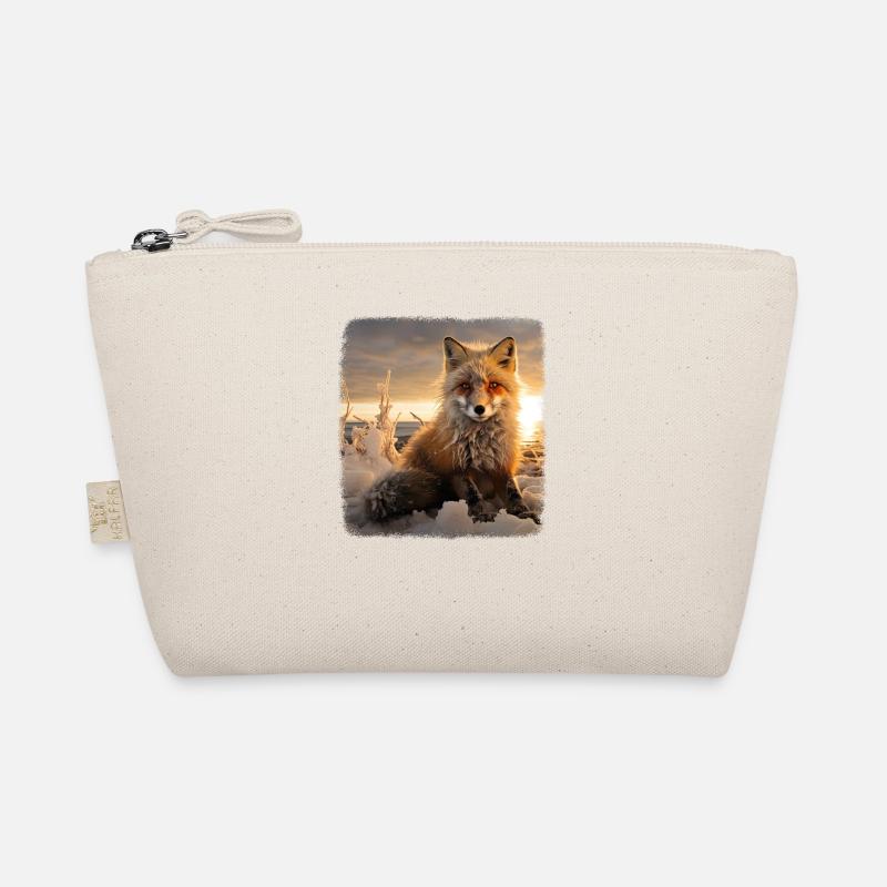 Foxes realistic fox Organic Pouch