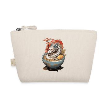 Retro Drache Ramen Ukiyo-e Manga Design - Bio-Täschchen - Natur - Vorne