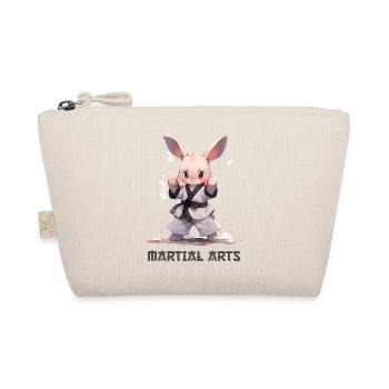 Funny Martial Arts Bunny MMA Kawaii Martial Arts - Organic Pouch - nature - Front