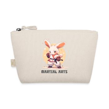 Funny Martial Arts Bunny MMA Kawaii Martial Arts - Organic Pouch - nature - Front