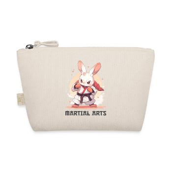 Funny Martial Arts Bunny MMA Kawaii Martial Arts - Organic Pouch - nature - Front