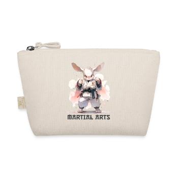 Funny Martial Arts Bunny MMA Kawaii Martial Arts - Organic Pouch - nature - Front