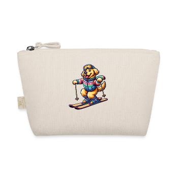 Chien Golden Retriever Ski Skieur - Trousse biologique - nature - Devant