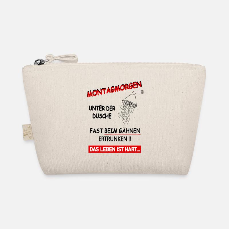 Montagmorgen beim Duschen ertrunken - Bio-Täschchen - Natur