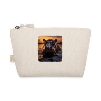 Hippos realistic Hippo - Organic Pouch - nature - Front