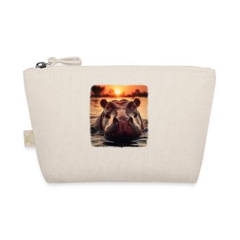 Hippos realistic Hippo - Organic Pouch - nature - Front