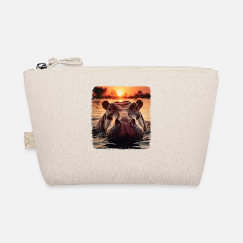 Hippos realistic Hippo Organic Pouch