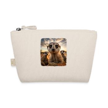 Meerkat realistic Erdmännchen - Bio-Täschchen - Natur - Vorne