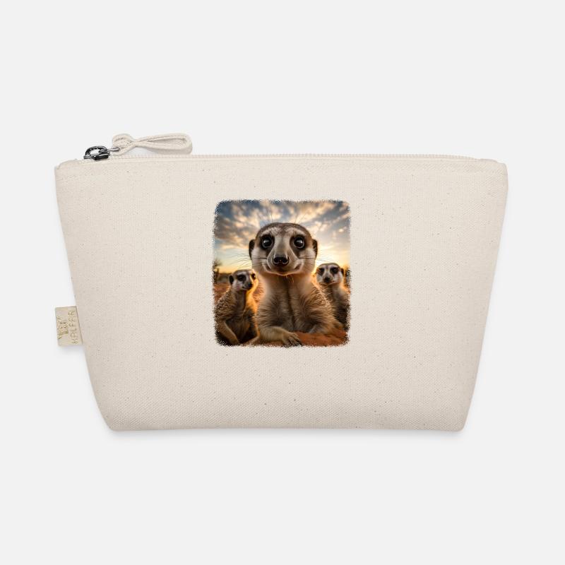 Meerkat realistic Erdmännchen Organic Pouch