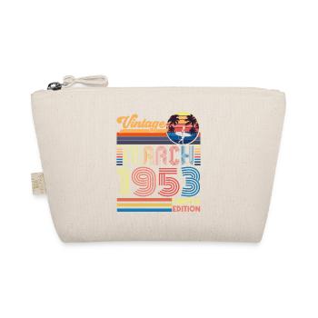 Geburtstag März 1953.Geschenk März 1953.März 1953 - Bio-Täschchen - Natur - Vorne