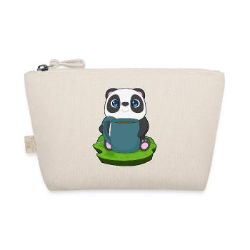 Panda Kaffee Becher - Bio-Täschchen - Natur - Vorne