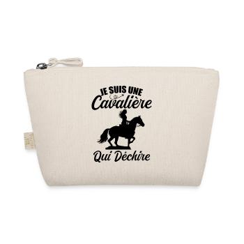 Je Suis Une Cavalière Qui Déchire Chevaux Cadeau - Trousse biologique - nature - Devant