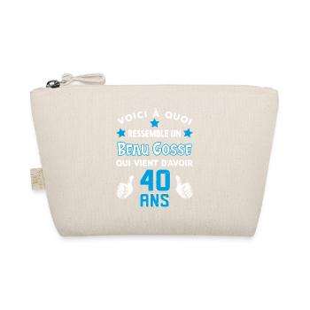40 ans anniversaire homme cadeau drôle humour - Trousse biologique - nature - Devant