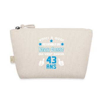 43 ans anniversaire homme cadeau drôle humour - Trousse biologique - nature - Devant
