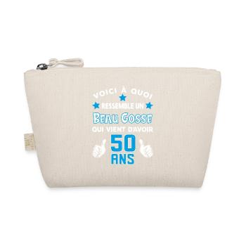 50 ans anniversaire homme cadeau drôle humour - Trousse biologique - nature - Devant