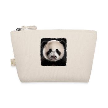 Pandas realistic Panda - Bio-Täschchen - Natur - Vorne