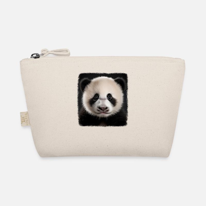 Panda's realistic panda Organic Pouch