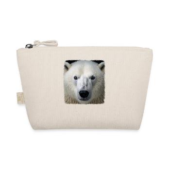 Polar Bear Realistic Polar Bear - Organic Pouch - nature - Front