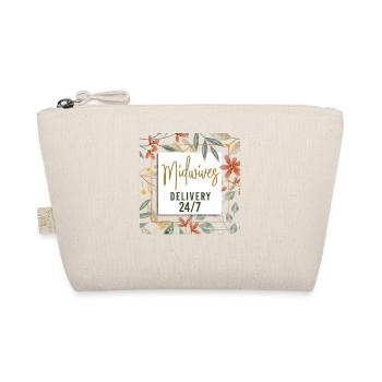 Nurse Midwife Birth Worker Flower - Organic Pouch - nature - Front
