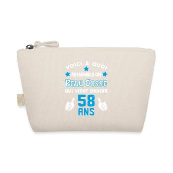 58 ans anniversaire homme cadeau drôle humour - Trousse biologique - nature - Devant