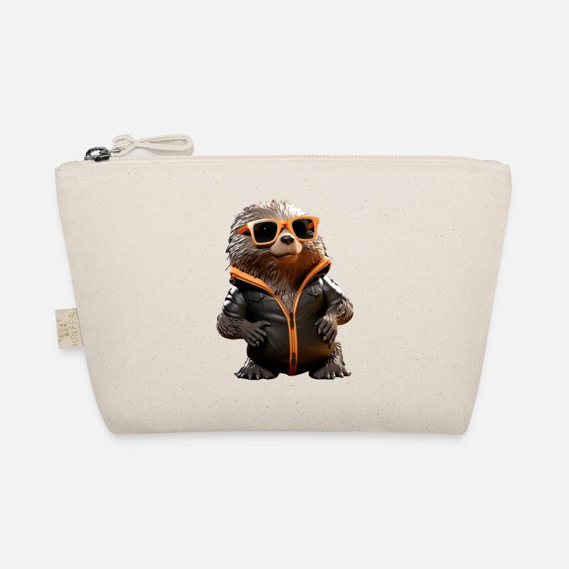 Mole with sunglasses Love Cute Moles Organic Pouch