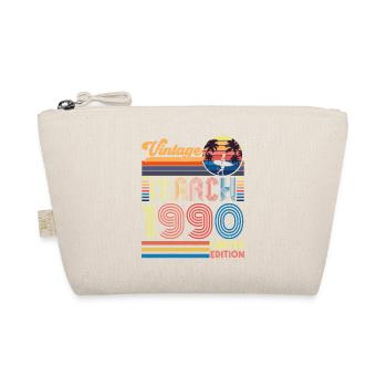 Geburtstag März 1990.Geschenk März 1990.März 1990 - Bio-Täschchen - Natur - Vorne