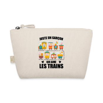 Juste Un Garçon Qui Aime Les Trains - Trousse biologique - nature - Devant