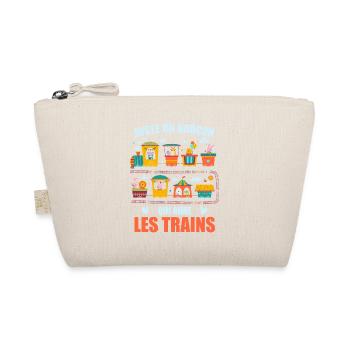 Juste Un Garçon Qui Aime Les Trains - Trousse biologique - nature - Devant