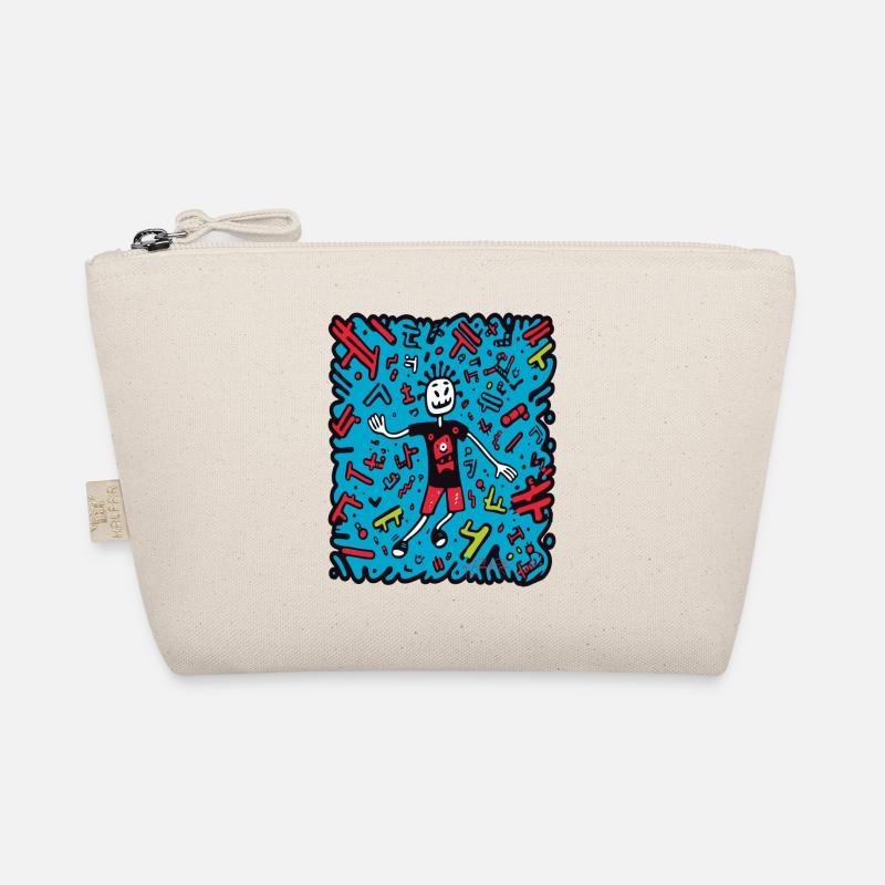 Beaucoup de dessins animés Pop Art Doodle Trousse biologique