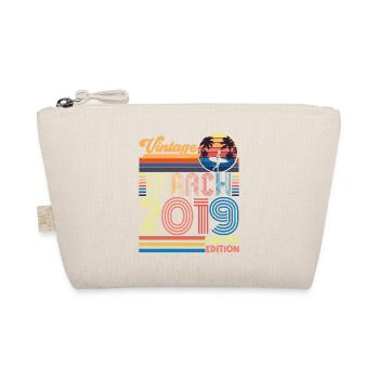 Geburtstag März 2019.Geschenk März 2019.März 2019 - Bio-Täschchen - Natur - Vorne