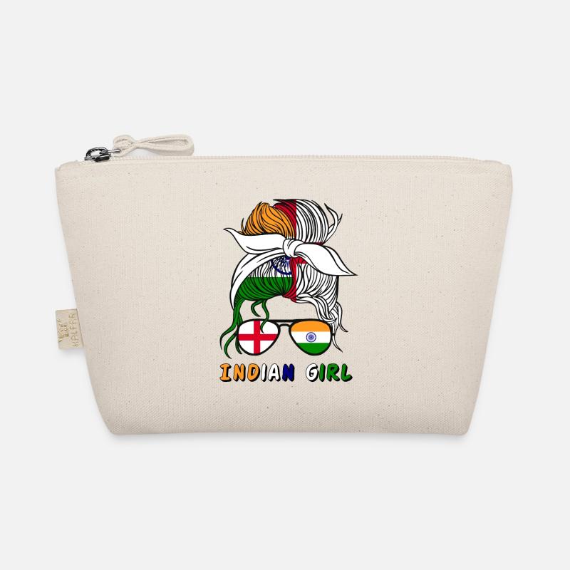 Moitié Anglais Moitié Indien Fille Inde Angleterre Trousse biologique