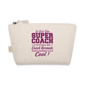 Une Super Coach Idée Femme Cadeau Humour - Trousse biologique - nature - Devant