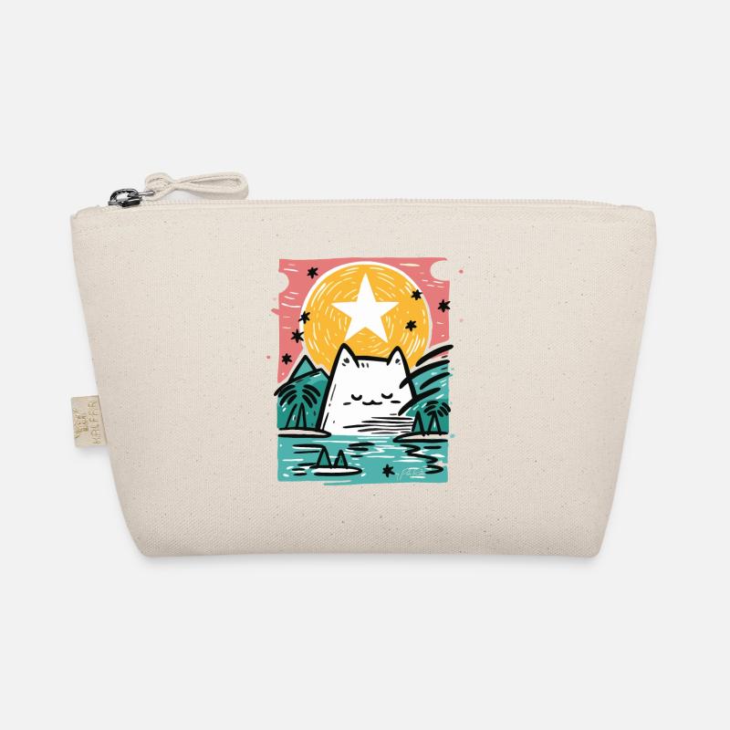 Sleeping cat in nature Organic Pouch