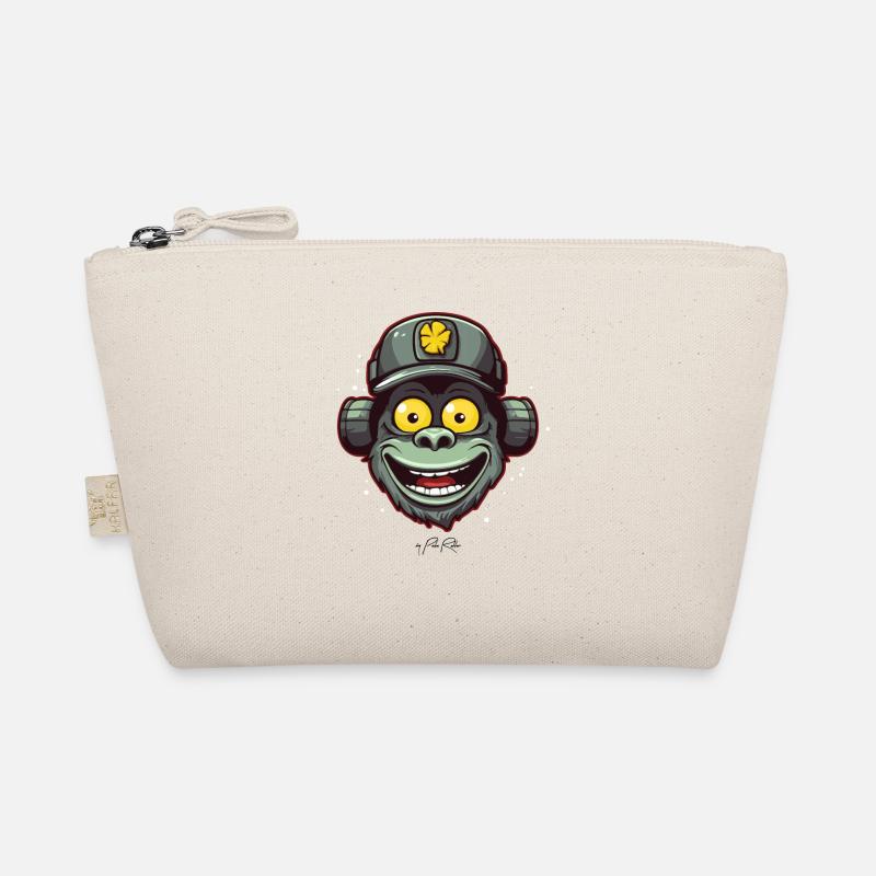 Funky, funny, friendly monkey Organic Pouch