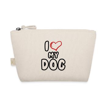 i love my dog - Bio-Täschchen - Natur - Vorne