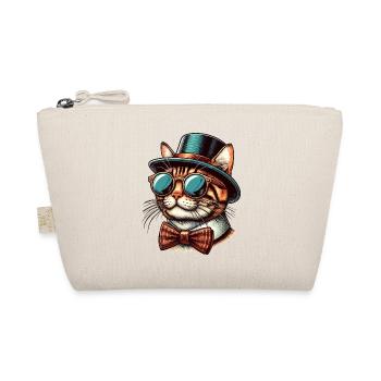 Coole Retro Bengal Katze - Bio-Täschchen - Natur - Vorne