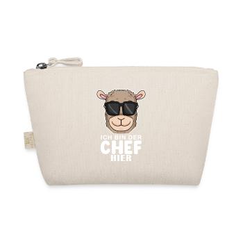 Chef Spruch mit Alpaka Motiv - Bio-Täschchen - Natur - Vorne