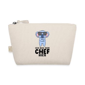Chef Spruch mit Koala Motiv - Bio-Täschchen - Natur - Vorne
