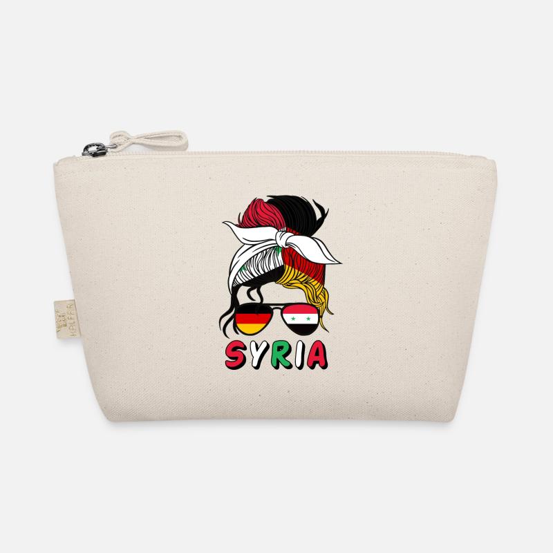 Half German Half Syrian Girl Germany Syria Organic Pouch
