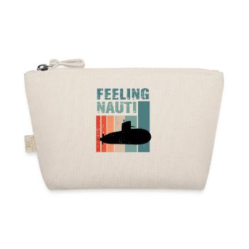 Funny hobby sailor cap sailing captain - Organic Pouch - nature - Front