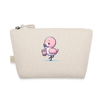 Kawaii flamants roses bubble tea Boba flamant rose - Trousse biologique - nature - Devant
