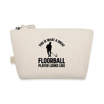 This Is What A Great Floorball Player Looks Like - - Bio-Täschchen - Natur - Vorne