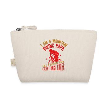 Ich bin ein Mountainbike-Papa Lustiges Geschenk für - Bio-Täschchen - Natur - Vorne