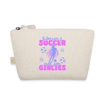 Frauenfußball, Fußball Frauen Soccer Damenfußball - Bio-Täschchen - Natur - Vorne